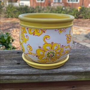 Round Ceramic Planter